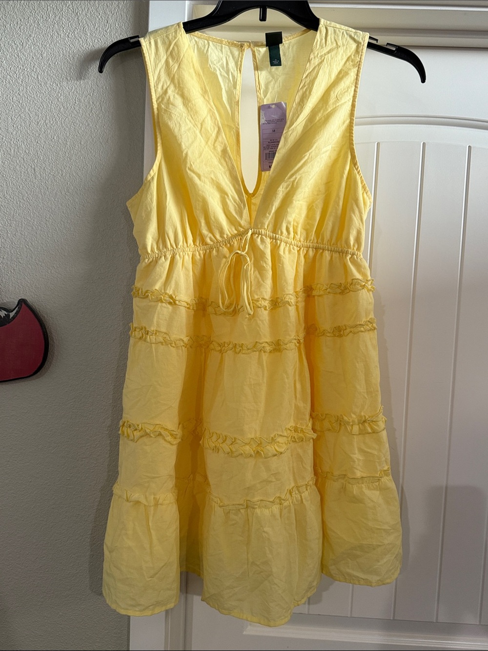 wild fable Yellow Tiered Ruffle Sundress